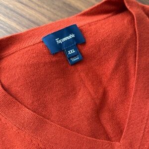 Faconnable Men's V-Neck Silk/Cotton Sweater